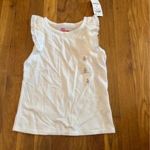 Epic Threads White Kids' Lace Trim Tee